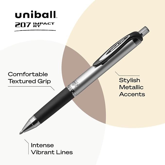 SAN65800 - Uni-ball 207 Impact Roller Ball Stick Gel Pen