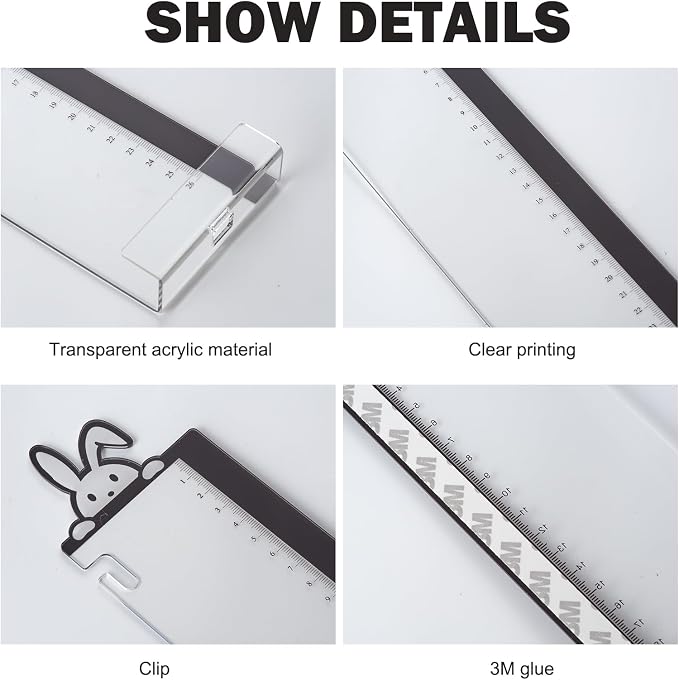 Office Desk Accessories 2pcs Computer Monitor Memo Board - Transparent Computer Side Panel Memo Creative Monitor Side Panel with Phone Holder Suitable for Office Home Desktop (with Grease Pencil)