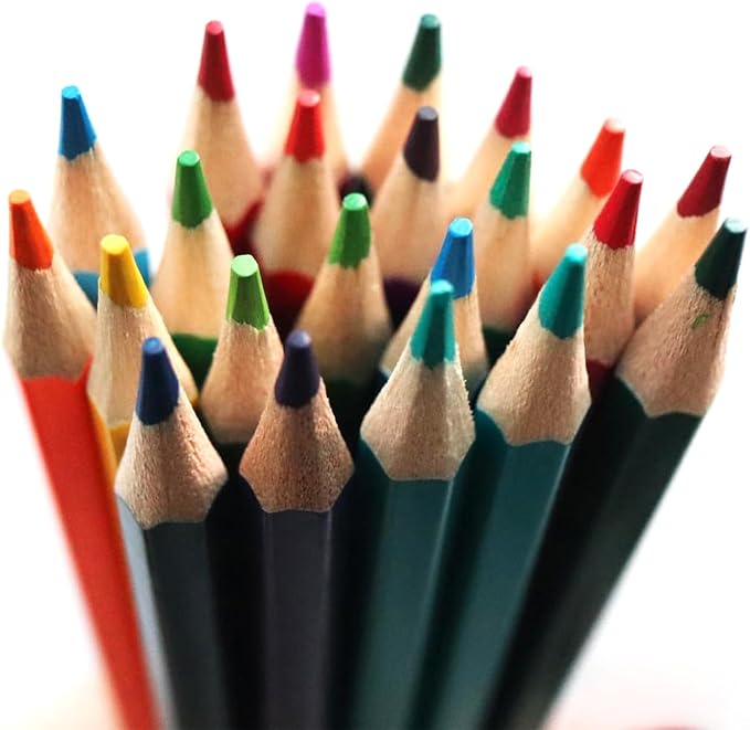 SKKSTATIONERY 50Pcs Colored Pencils,50 Vibrant Colors, Drawing Pencils for Sketch, Arts, Coloring Books, Back to school