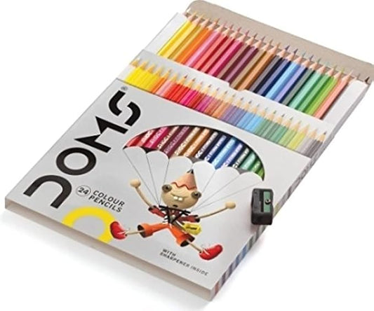 Colored Pencils Soft Core Color Pencil Set for Kids Adult Coloring Books Drawing, Writing Sketching (24 Count)