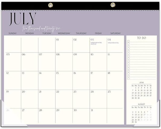 Guasslee Large Desk Calendar 2026-2027, 19-Month Large Hanging Desk/Wall Calendar From 2026 June-2027 December, 17" X 22" School Year Monthly Planner With Thick Paper For Office Home School Organizing