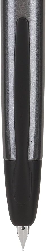 PILOT Vanishing Point Collection Refillable & Retractable Fountain Pen, Gun Metal Gray Barrel with Matte Black Accents, Blue Ink, Extra Fine Nib (60578)