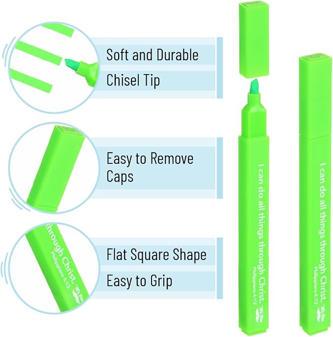 Mr. Pen- Bible Highlighters with Color-Coding System, 8 Pack | Soft Chisel Tip, Aesthetic Highlighters Assorted Colors