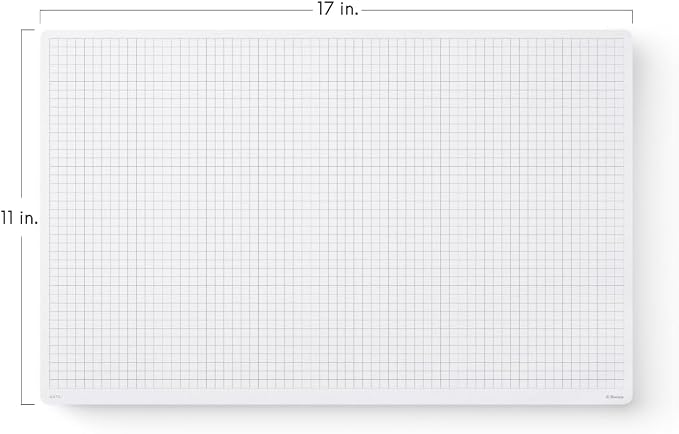 Notsu Graph Notepads 11 x 17 inch | Large Graphing Double Sided Drafting Pads with 1/4" Quad Grid Premium Thick Paper 120gsm
