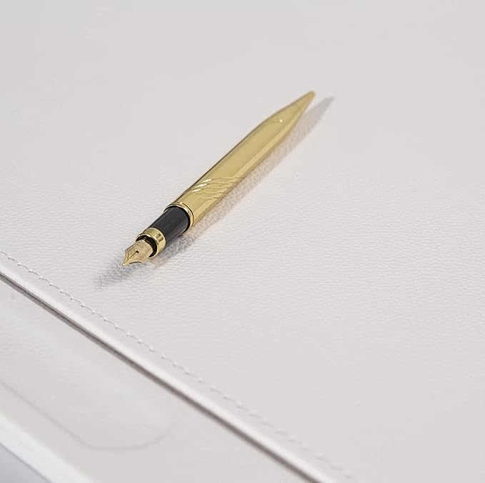 MOOGCO Bonded Set - Desk Accessories - Leather Desk Organizer - Bonded Leather Set - Office Desk Accessories - Home Office Accessories - Desk Supplies - Leather Desk Set - Office Accessories