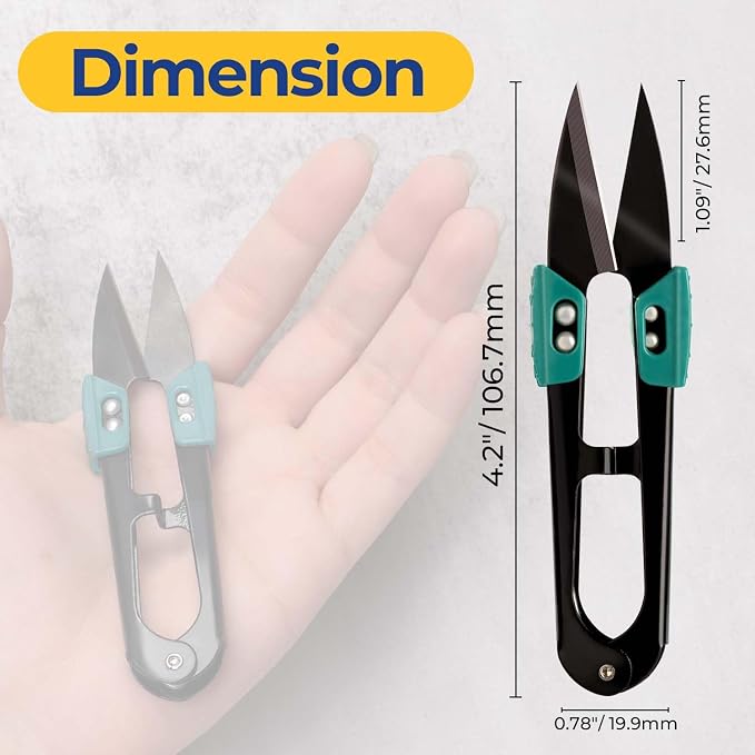 4.2 inch Sewing Scissors - Wider Handle Thread Snips with Safety Covers | 2 pack丨Professional Snips Scissors for Sewing, Quilting Supplies, Stitch, DIY Supplies