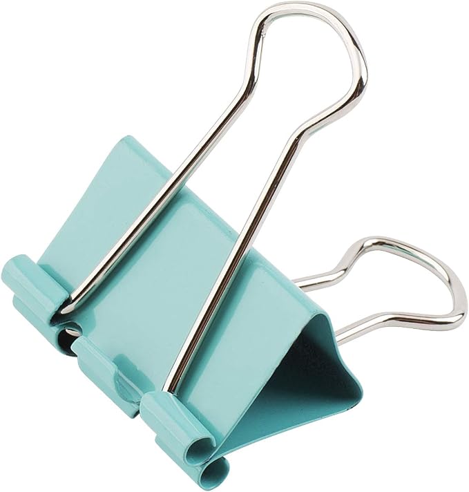 Mr. Pen- Binder Clips, 1.25 inch, 25 Pack | Colored Colored Binder Paper Clips Medium Size, Paper Clamps for Office Supplies, Home, School, Business, Document Organizing
