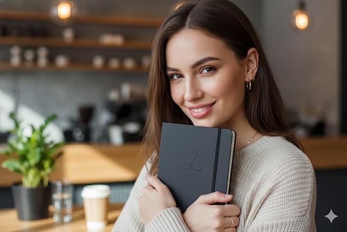 Realizations Journaling Notebooks with Pen Holder - Lined Notebook - 222 Pages Notebook Journal with 100 GSM Paper - Includes Table of Content - Notebooks for Work, School, Home