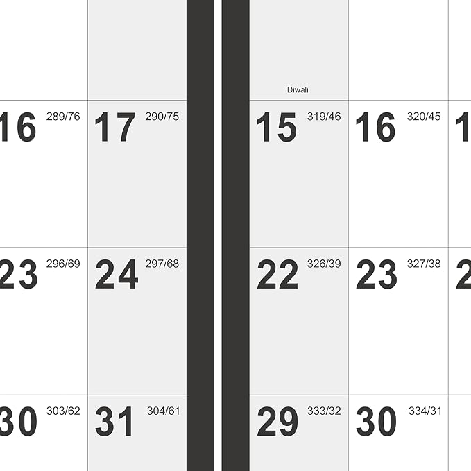 2026-2027 Yearly Wall Calendar - Calendar 2026-2027, July 2026 - June 2027, 34.4" x 22.8"(Open), Yearly Wall Calendar 26-27, Vertical Layout, Double-Sided Round Stickers, Large Calendar - Black