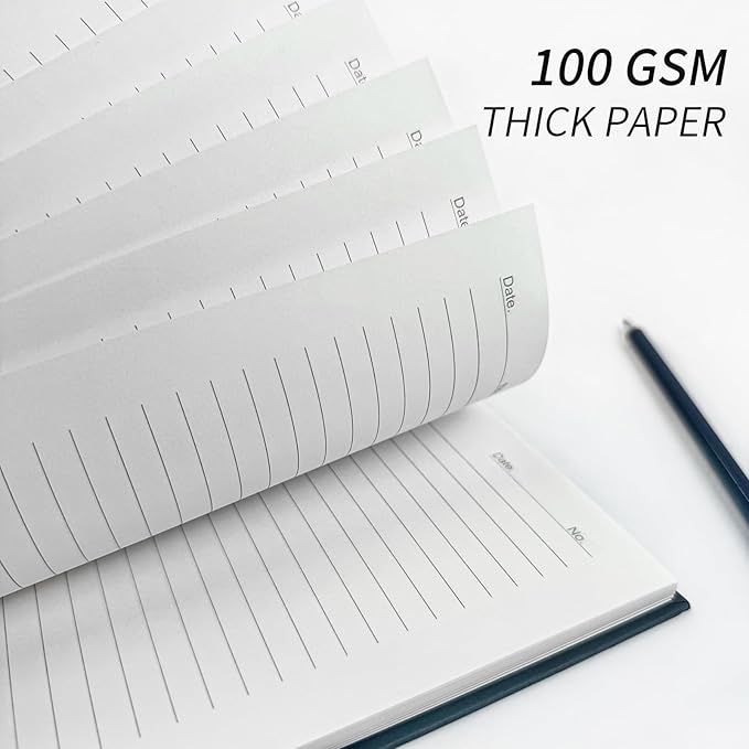 Lined Spiral Notebook B5 Black Journal 7.48'' X 10.18''-4 Pack 7mm College Ruled Hardcover Notebooks 160 Pages 100GSM Thick Paper for Note Taking School Office Supplies