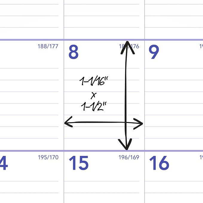AT-A-GLANCE Wall Calendar 2026-2027 Planner, Academic 12-Month July-June, Monthly, 11" x 8", Ruled Daily Blocks (AY128)