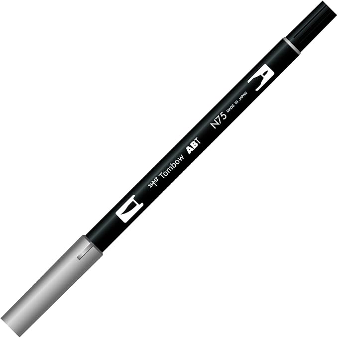 Tombow ABT Dual Brush Pen N75: Cool Gray 3