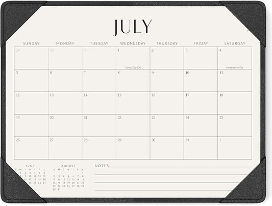 Jotsome Desk Calendar 2026 - 2027 with Desktop Mat, Desk Pad Calendar From July 2026 to December 2027 14x10.5 inch, Desk Blotter Calendar for Home Office and School, Easy Planning, Gift for the Holidays, Black