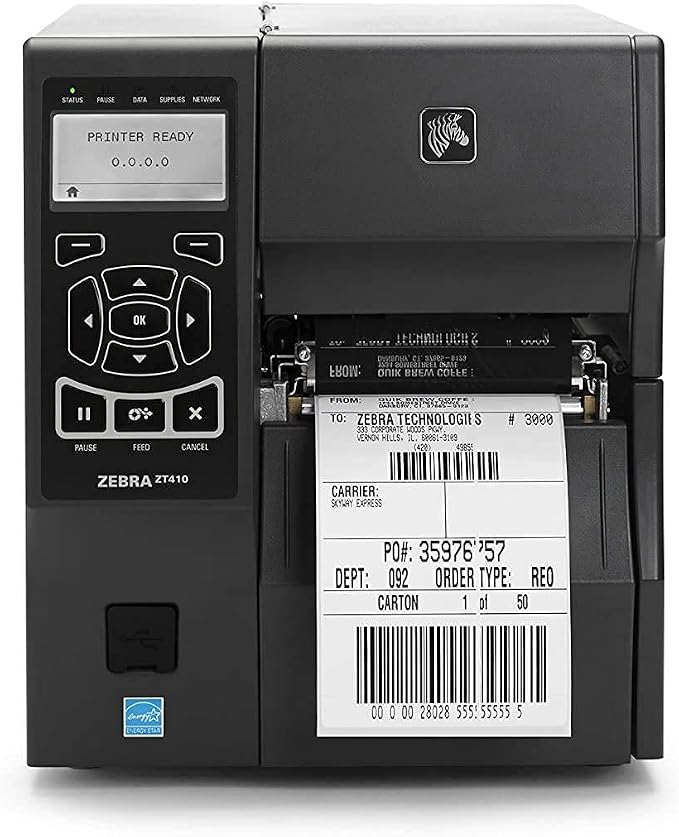 4"x 6" Multipurpose Direct Thermal Labels 3" Core Compatible for Zebra Industrial Printers Adhesive & Perforated (2 Rolls, 1000 Labels/Roll)