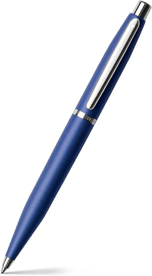 Sheaffer VFM Neon Blue Ballpoint Pen with Chrome Trim
