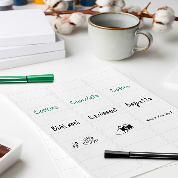 1 x 2-5/8 Inch Address Labels, 100 Sheets, 3,000 Labels | 30 Labels Per Sheet for Laser & Inkjet Printers, Smooth White Surface, Permanent Adhesive, Clear Printing
