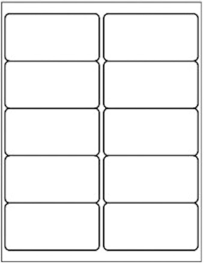 10 Up - Shipping Address Labels - 2" x 4" - 1000 Labels
