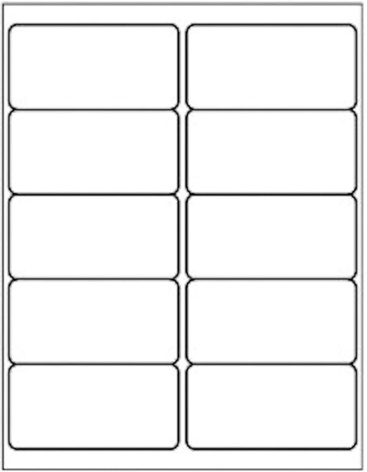 10 Up - Shipping Address Labels - 2" x 4" - 1000 Labels