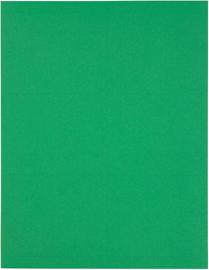 JAM PAPER Shipping Address Labels - Large - 3 1/3 x 4 - Green - 120/Pack