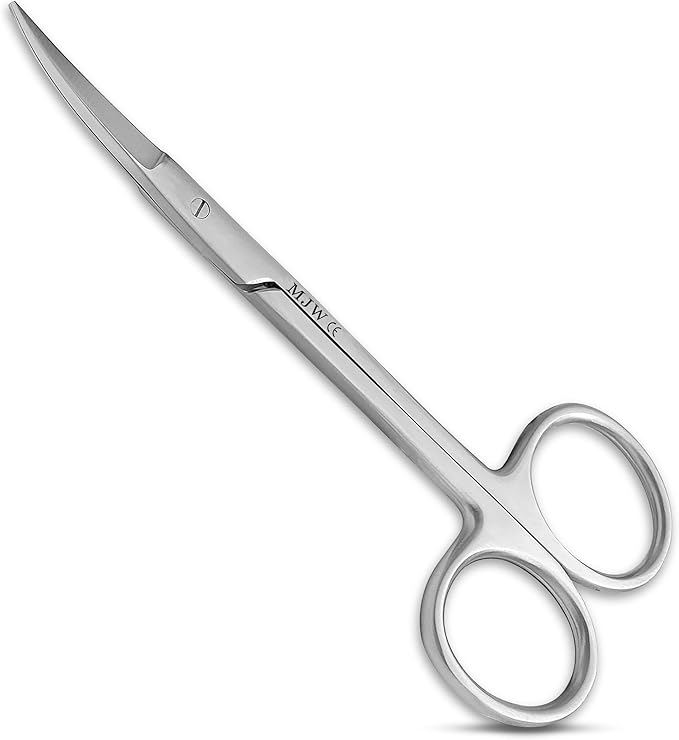 Professional Fingernail Scissors for Manicure Care, Precision Nail Grooming Tool for Mustache Trimming and Eyebrow Shaping, Sharp Stainless Steel Beauty Shears