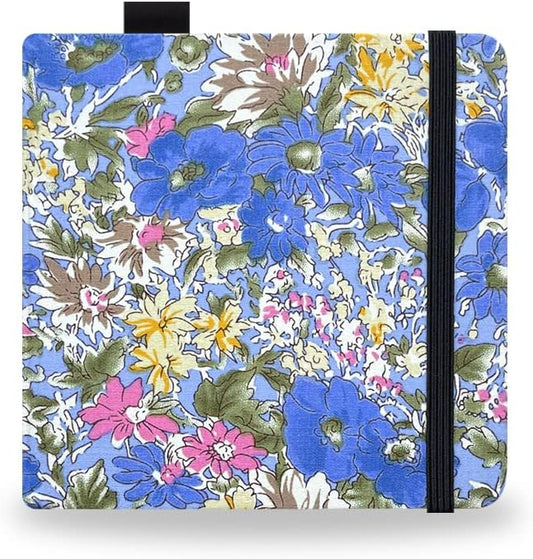 Watercolor Paper Sketchbook,5x5 Inch Mixed Media Notebook,140lb/300gsm Artist Heavyweight Paper,20 Sheets Small Travel Drawing Journal for Adults,Painting,Watercolors,Art Supplies,Blue Flower Field