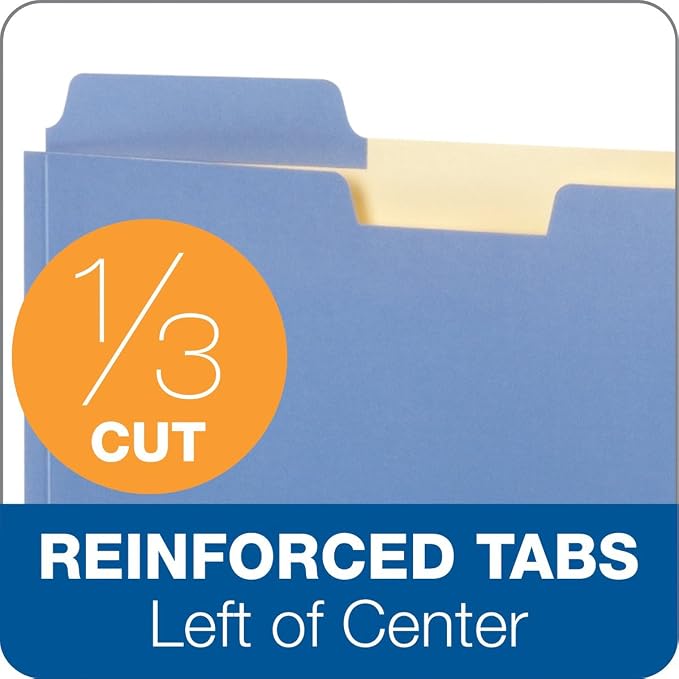 Pendaflex Globe-Weis/Pendaflex File Folder Pockets, 150 Sheet Capacity, Letter Size, Double Top, 1/3 Cut Tabs, Assorted Colors, (FP153L10 ASST) 10 Count(Pack of 10)