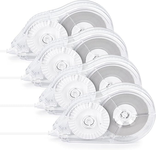 4 Pcs Long-Lasting Correction Tape, 98.43 Ft White Wrong Out Tear-Resistant Bulk, Instant Corrections Easy To Use Applicator for School, Office, Note Taking, Journal
