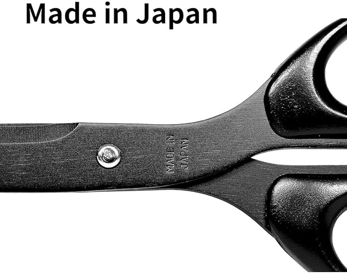 Japanese Scissors Fluorine Coating Stainless Steel Blade 7.3 inch | Multipurpose Scissors Seki Japan Office Shears for Cutting Paper Craft Fabric Photos
