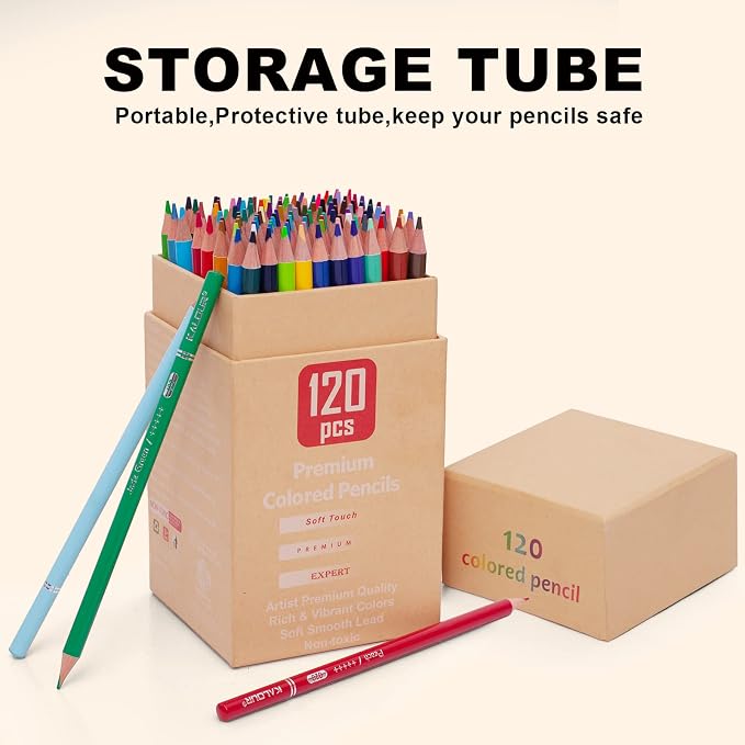 72 colored pencils with a soft core, perfect for drawing, blending, and coloring. This colored pencil set makes an ideal gift for adults, children, and beginners.