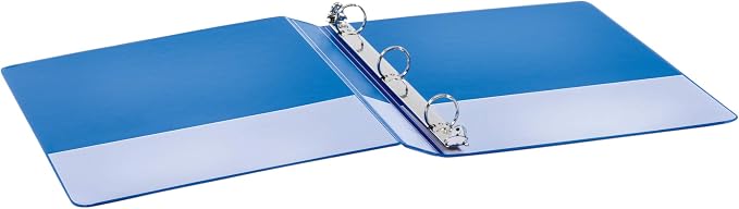Cardinal Economy 3 Ring Binder, 1 Inch, Presentation View, Blue, Holds 225 Sheets, Nonstick, PVC Free, 4 Pack of Binders (79511)