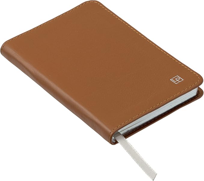 Classic Leather Notebook Writing Journal, Softcover, Narrow Ruled, Table of Contents and Numbered Pages