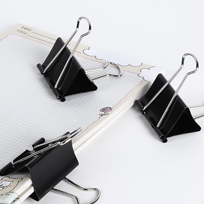 36 Pack Extra Large Binder Clips 2 inch Big Paper Clips for Office Home School
