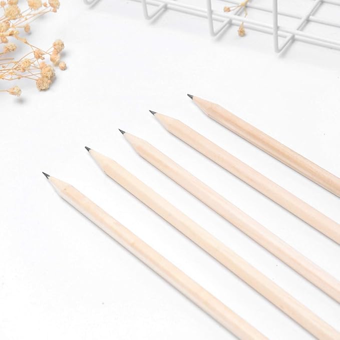 Wood Cased 2B Graphite Pencils for Drawing Sketching Writing Tests Exam Artists Beginners Home Office Supplies (18)