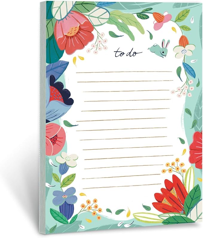 To Do List Note Pads (Set of 3) | Cute Floral Memo Notepads by Ana Sanfelippo