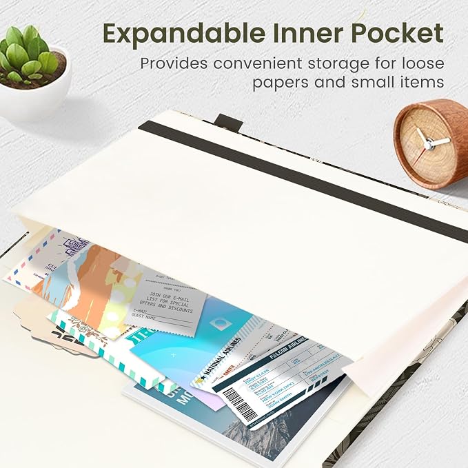Taja Pretty Lined Journal for Women, Aesthetic Cute Hardcover Leather Journal for Writing, A5 College Ruled Notebook for Work & Note Taking, Perfect for Office School Home, 160 Pages, Wild Rose