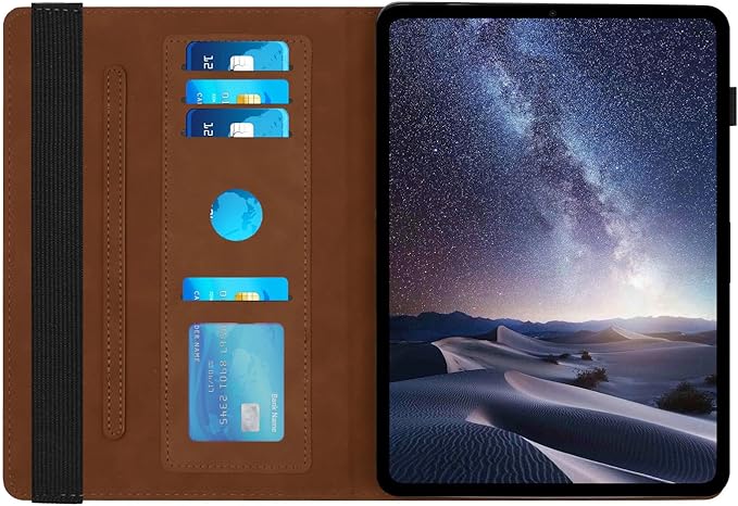 Rotating Case for Amazon Kindle Fire HD 10 Tablet & Fire 10 Plus Case,Brown | (13th/11th Generation 2023/2021 Release) 360 Degree Swivel PU Leather Folio Stand Cover for 10.1" Fire HD 10 11th/13th Case