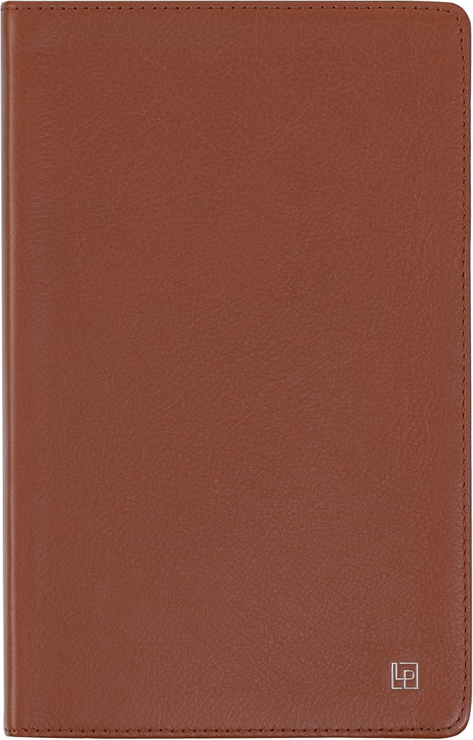 Classic Leather Notebook Writing Journal, Softcover, Narrow Ruled, Table of Contents and Numbered Pages