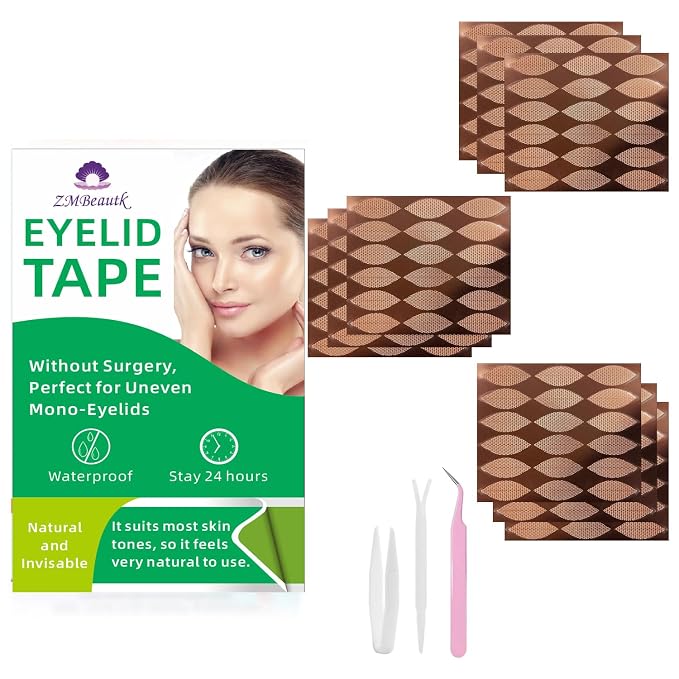 Natural Eyelid Tape Eyelid Lift Strips for Hooded Eyes 360PCS(3-5MM) Water