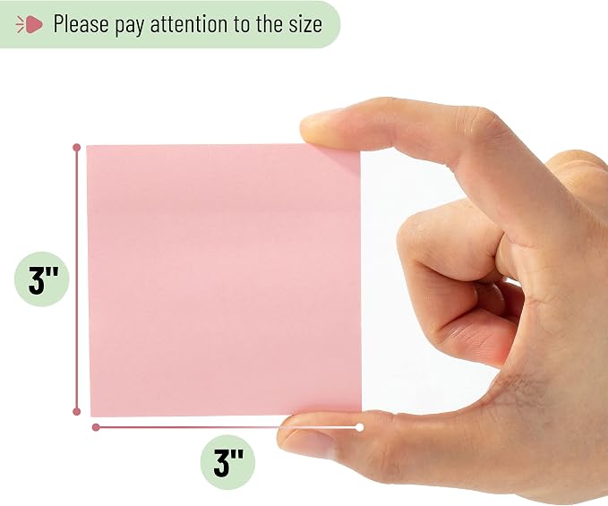 Mr. Pen- Sticky Notes, 3"x3", 12 Pads, 720 Sheets, Morandi Colors | Sticky Notes Bulk, Self-Stick Note Pads, Perfect for Office, School, Home, Study & Organization