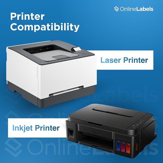Customizable Address Labels - 2.625 x 1 - Permanent, White Matte - 750 Labels, 25 Sheets - Inkjet/Laser Printers