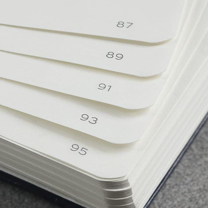 LEUCHTTURM1917 - Notebook Hardcover Paperback B6+ - 219 Numbered Pages for Writing and Journaling (Black, Dotted)