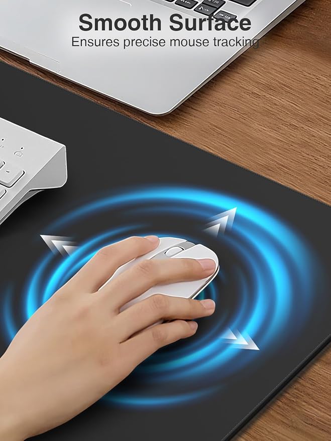 Wireless Charging Mouse Pad, 31.5"x15.8" Large Desk Mat, Smooth Glide | Waterproof Mousepad, Stitched Edge, Non-Slip Rubber Base, Desk Pad Computer Keyboard Mat, No Adapter