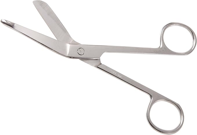 MABIS Precision Lister Bandage Scissors Shears, Stainless Steel, 5.5 Inches