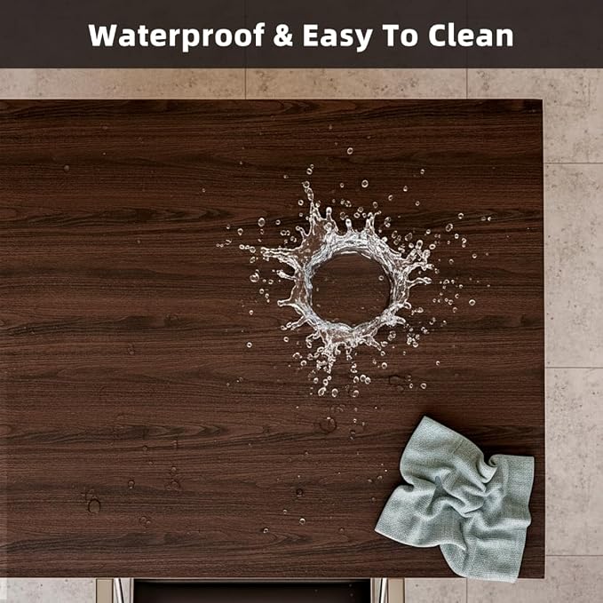 Dresser Cover - 12×72 Inch Waterproof Easy to Clean Can Conceal Flaws Protector The Table Top from Scratches Used for Coffee Table Nightstand(Walnut Wood Grain 12×72)
