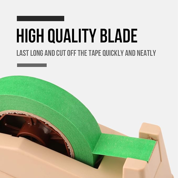 Lichamp Desktop Tape Dispenser Holder with Large 3 inch Core for Masking, Heat Transfer, Painters, Freezer and Kitchen Tape
