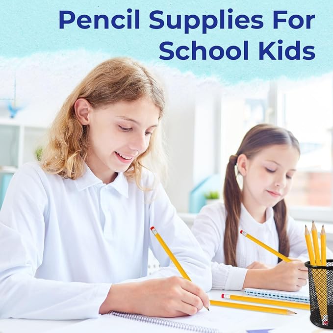Rosmonde Bulk 5000 Pack, Bulk Yellow Pencils, Pre Sharpened #2 HB, Pencils With Top Erasers, Easy Hold Grip, Best for School District Supplies, Teachers, College & Classroom Distribution