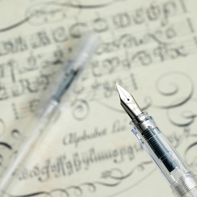 PILOT Kakuno Fountain Pen, Clear Barrel, Extra Fine Nib, 0.3mm, Kakuno Fountain Pen Extra Fine (Pack of 2)