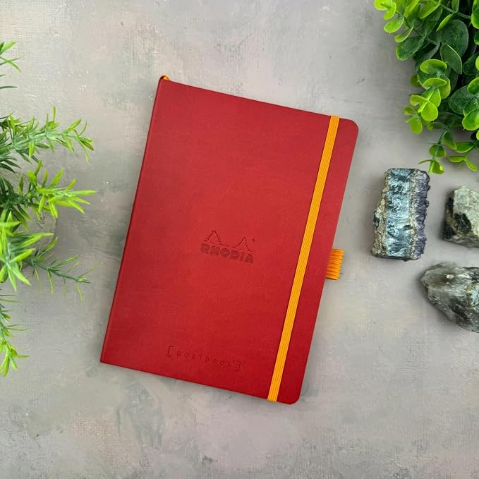 Rhodia Goalbook Journal, A5, Dotted - Poppy,117753C