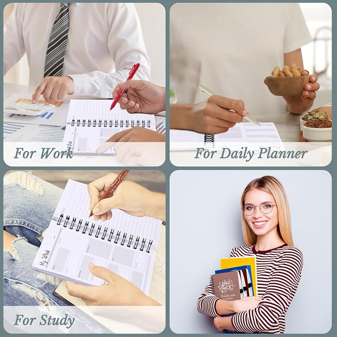 Tellingyou 20 Pcs Bulk Employee Appreciation Gifts A6 Notebook with Pens Back to School Gift Thank You for Teacher Student Team Office Coworker Staff Volunteers Affirmation Gifts (Joyous Colors)