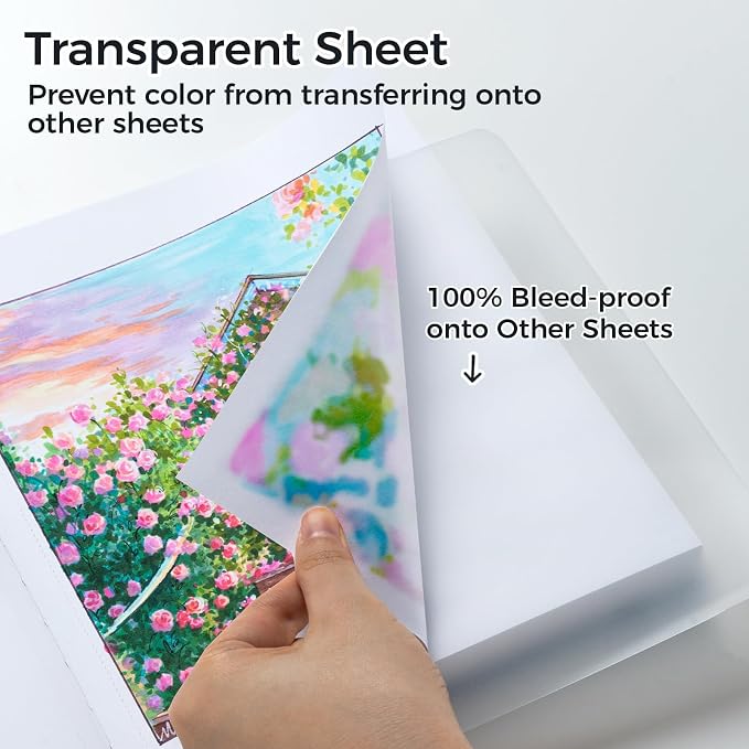 Ohuhu Marker Pads Art Sketchbook, 6.3"x6.3" Mini Square Size, 120 LB/200 GSM Heavy Smooth Drawing Papers, 30 Sheets/60 Pages, Hardcover Sketch Book, for Alcohol Marker Christmas Gift